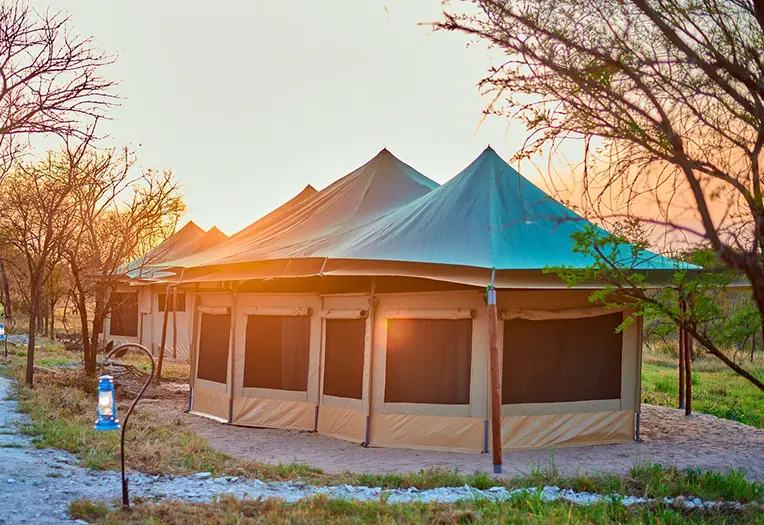 Moyo Tented Camp luxury tent exterior