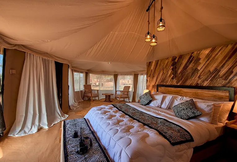 Moyo Tented Camp lounge area
